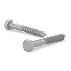 Hex Head Lag Screws - Hot-Dip Galvanized Steel - 2" - 50/Pkg