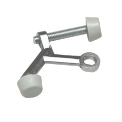 Butoir de porte ajustable, nickel satiné