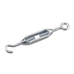 Hook by eye turnbuckle - Zinc - 5/32" x 4 3/4"