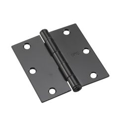 Broad Door hinge - Black - 3" - 2/Pkg