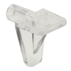 Plastic Shelf Pin - Transparent - 5 mm x 15 mm x 10 mm - 8/Pkg