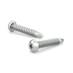 Zinc Plated Metal Screws - Pan Head - #6 x 3/8" - 100/Pkg