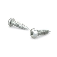 Zinc-Plated Wood Screws - Pan Head - #8 x 1/2" - 100/Pkg