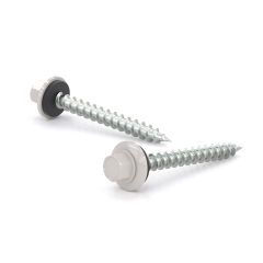 Roof Metal Screws - Hex Head with Steel and Neoprene Washer - #9 x 1" - 100/Pkg