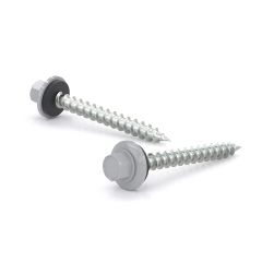 Roof Metal Screws - Hex Head with Steel and Neoprene Washer - #9 x 1 1/2" - 100/Pkg