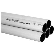 Superflex Pipe, White, 1/2" x 10"