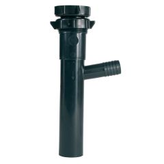 ABS DWV Dishwasher Tailpiece - 1 1/2" x 7/8" x 8" - Hub - Black