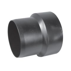 ABS DWV Reducing adapter - 4" x 3" - Hub x Spigot - Black