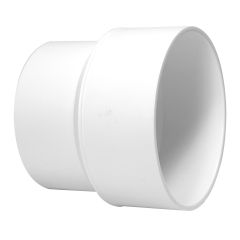 PVC/BNQ Reducer Coupling - 4" x 3" - Hub - White