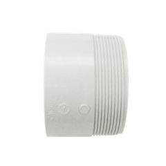 PVC/BNQ Adapter - 4" - Hub x Spigot - White