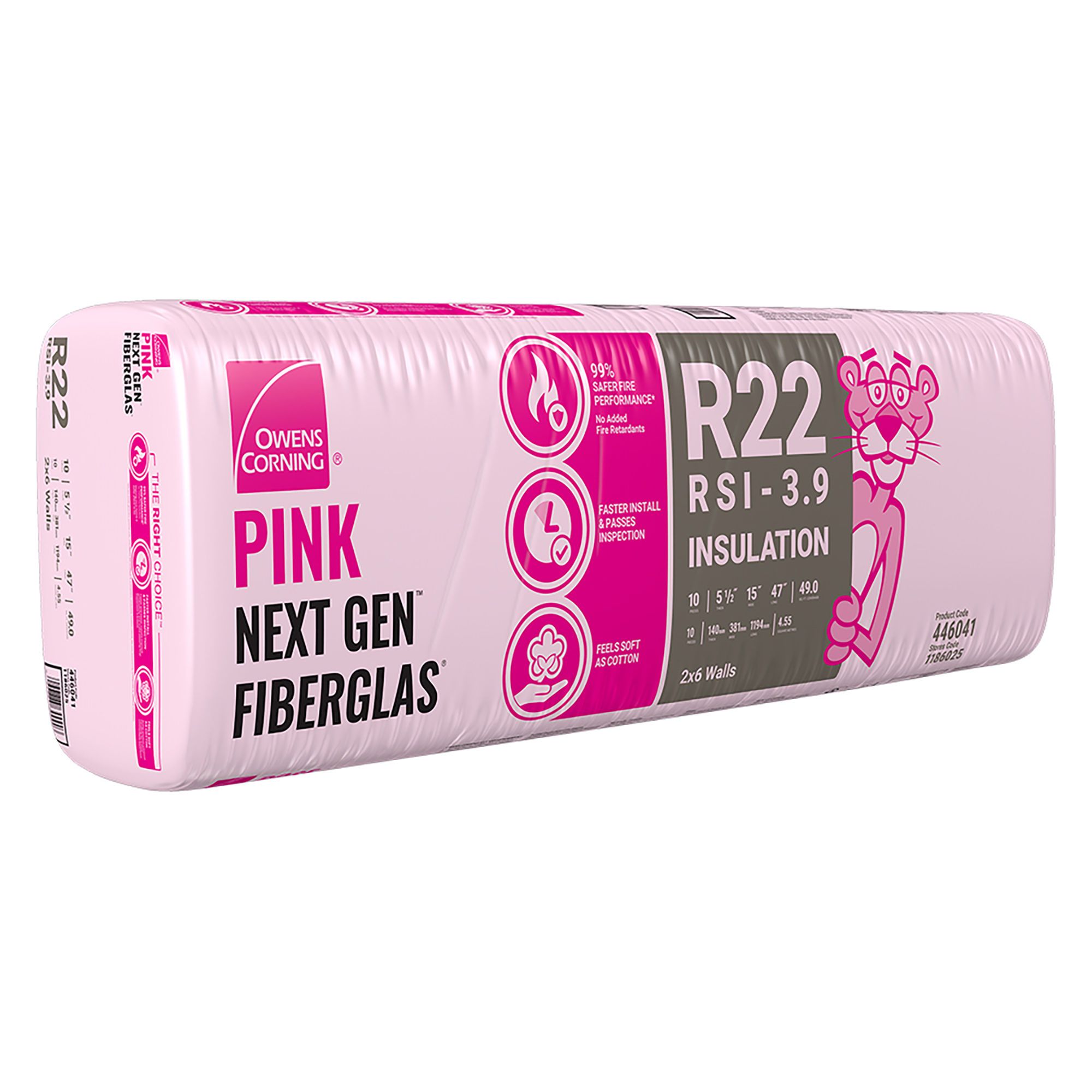 R 22 Pink Next Gen Fiberglas Insulation 15