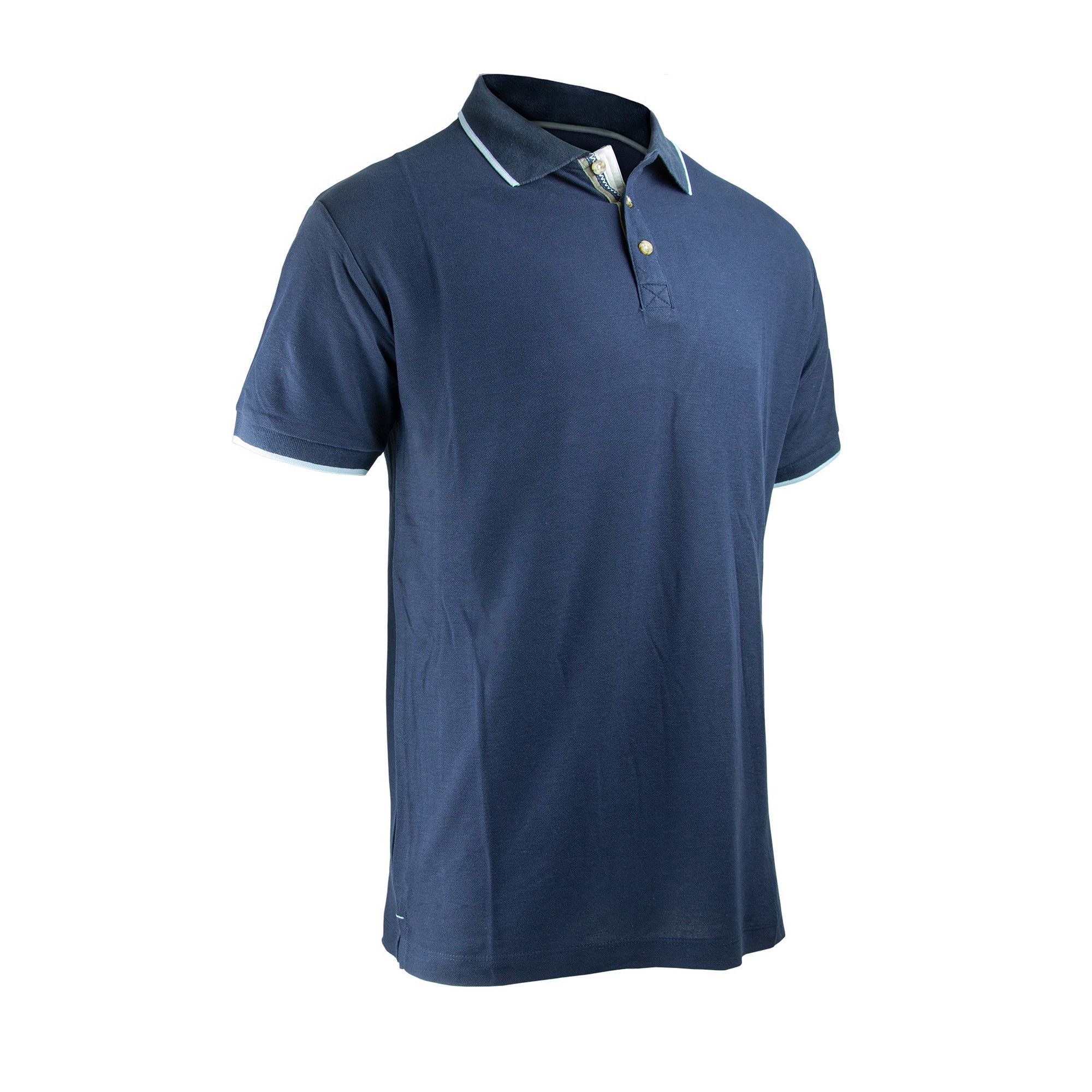 Navy blue on sale plain polo shirt