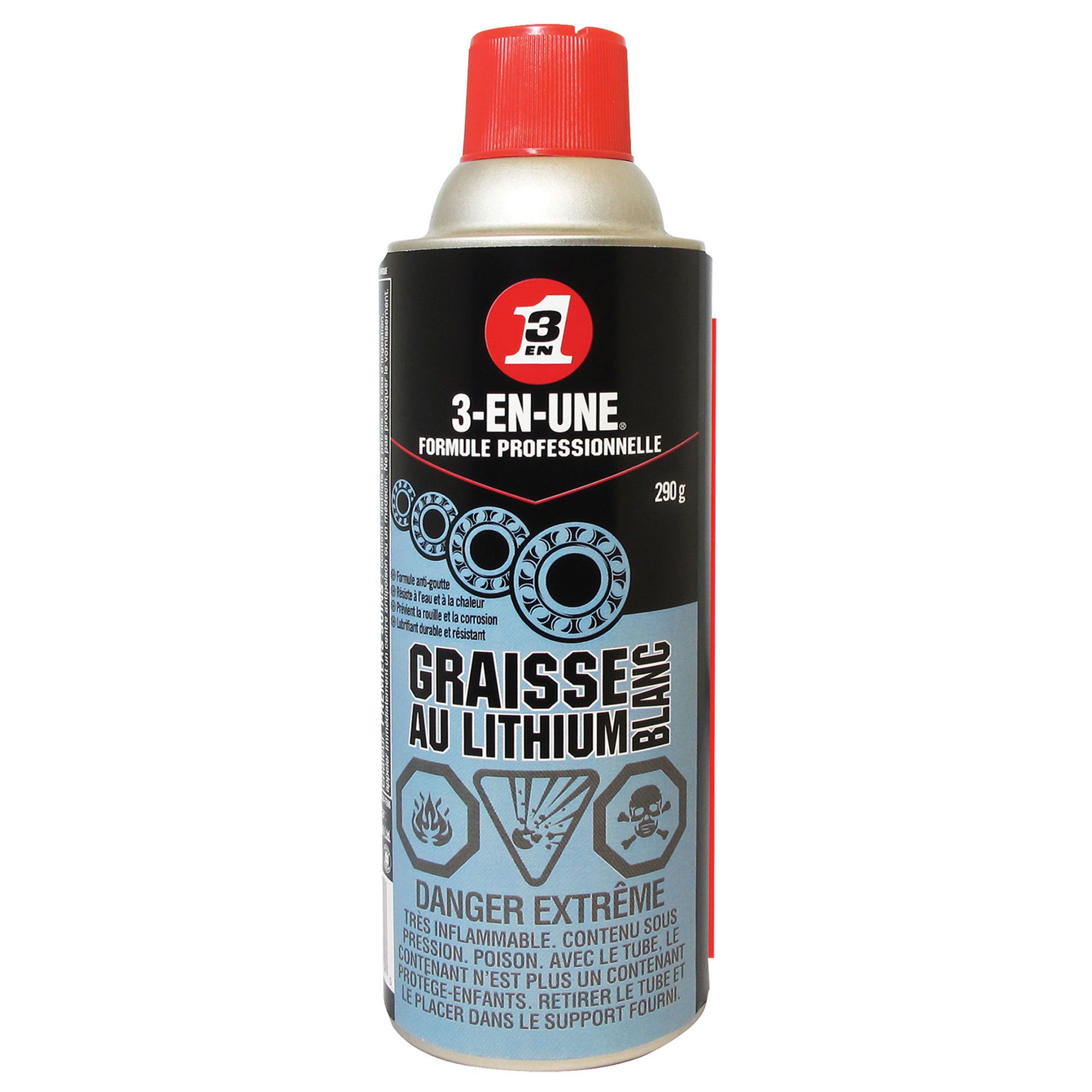 Graisse blanche, lubrifiant 400ml - Metal 5