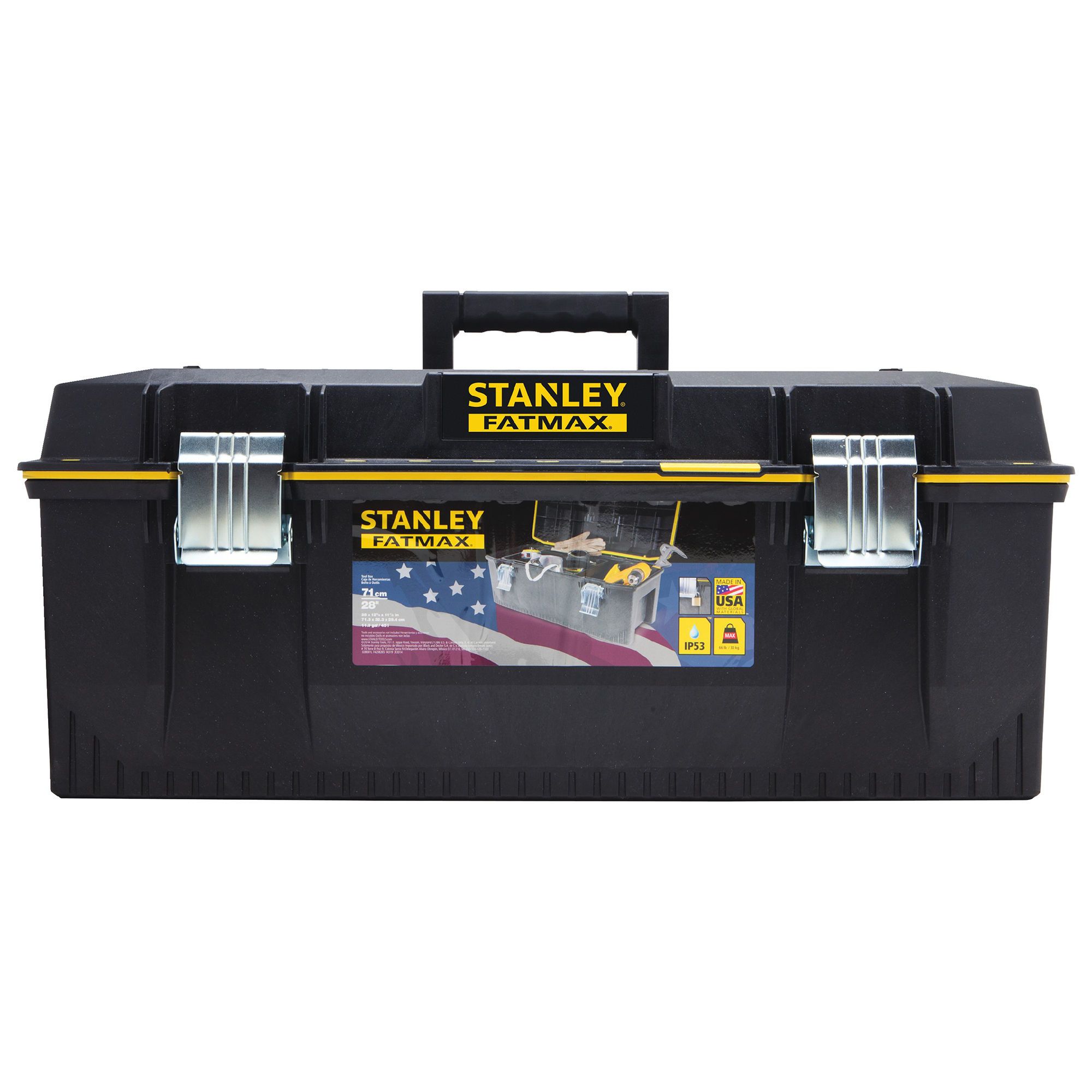 Portable Toolbox, Double Layer Sturdy Structure Heavy Duty Tool Storage Box  Plastic Iron For Maintenance SK-1159-19 