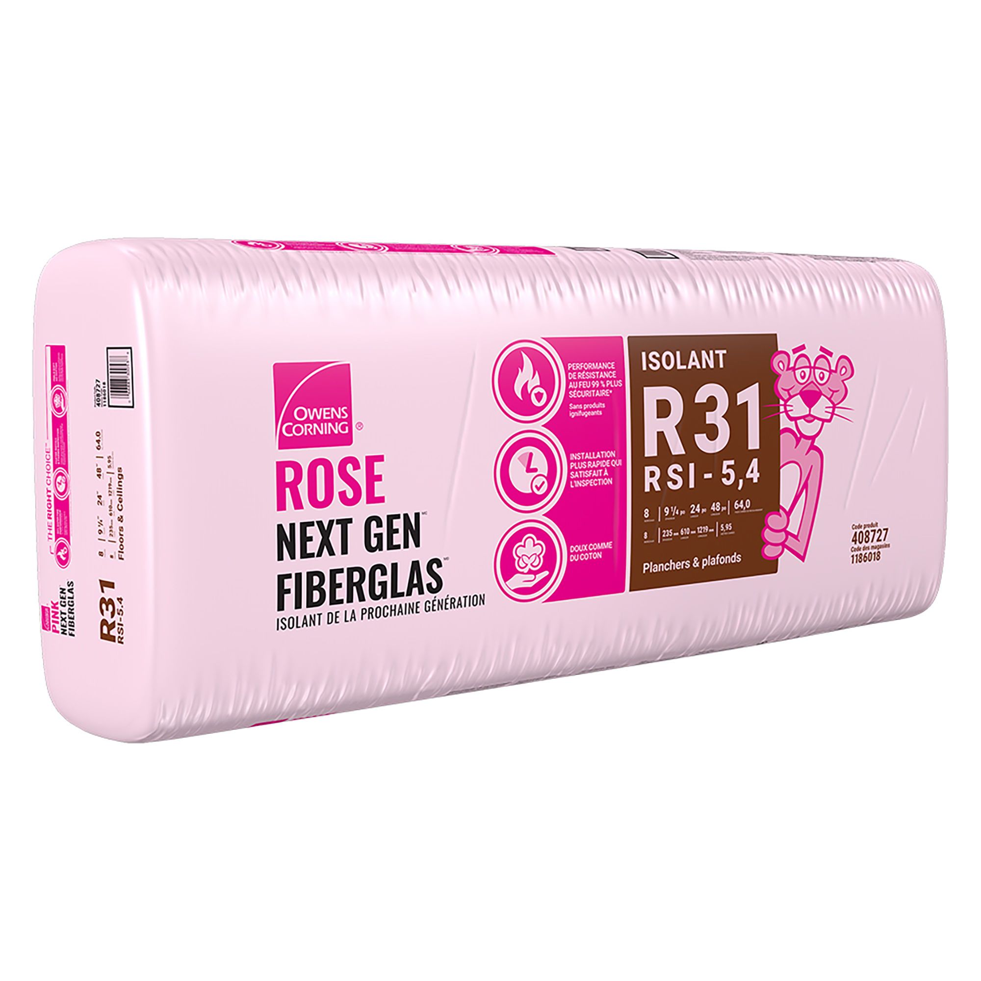 R 31 Pink Next Gen Fiberglas Insulation 24