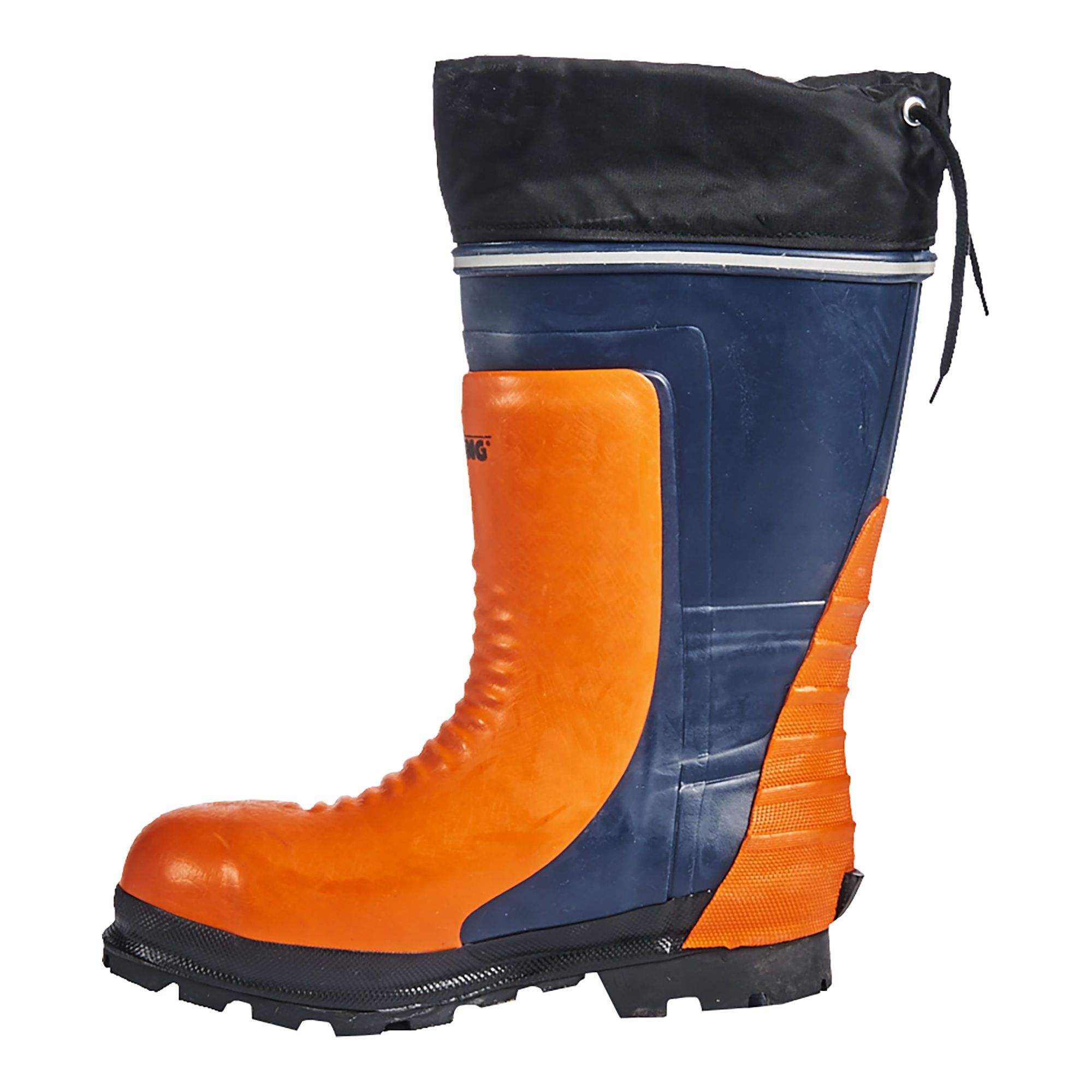 Safety Boots - Rubber - Orange/Black - Size 8 from VIKING | BMR