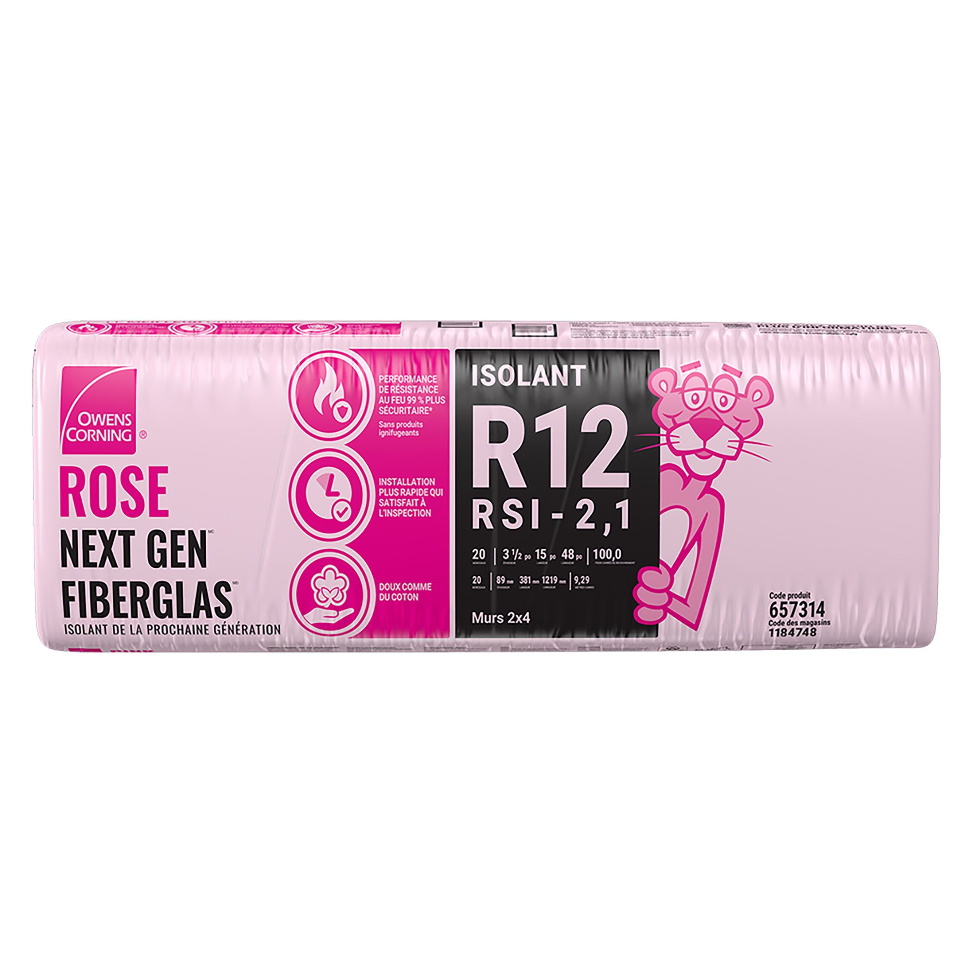 R-12 Pink Next Gen Fiberglas Insulation - 15