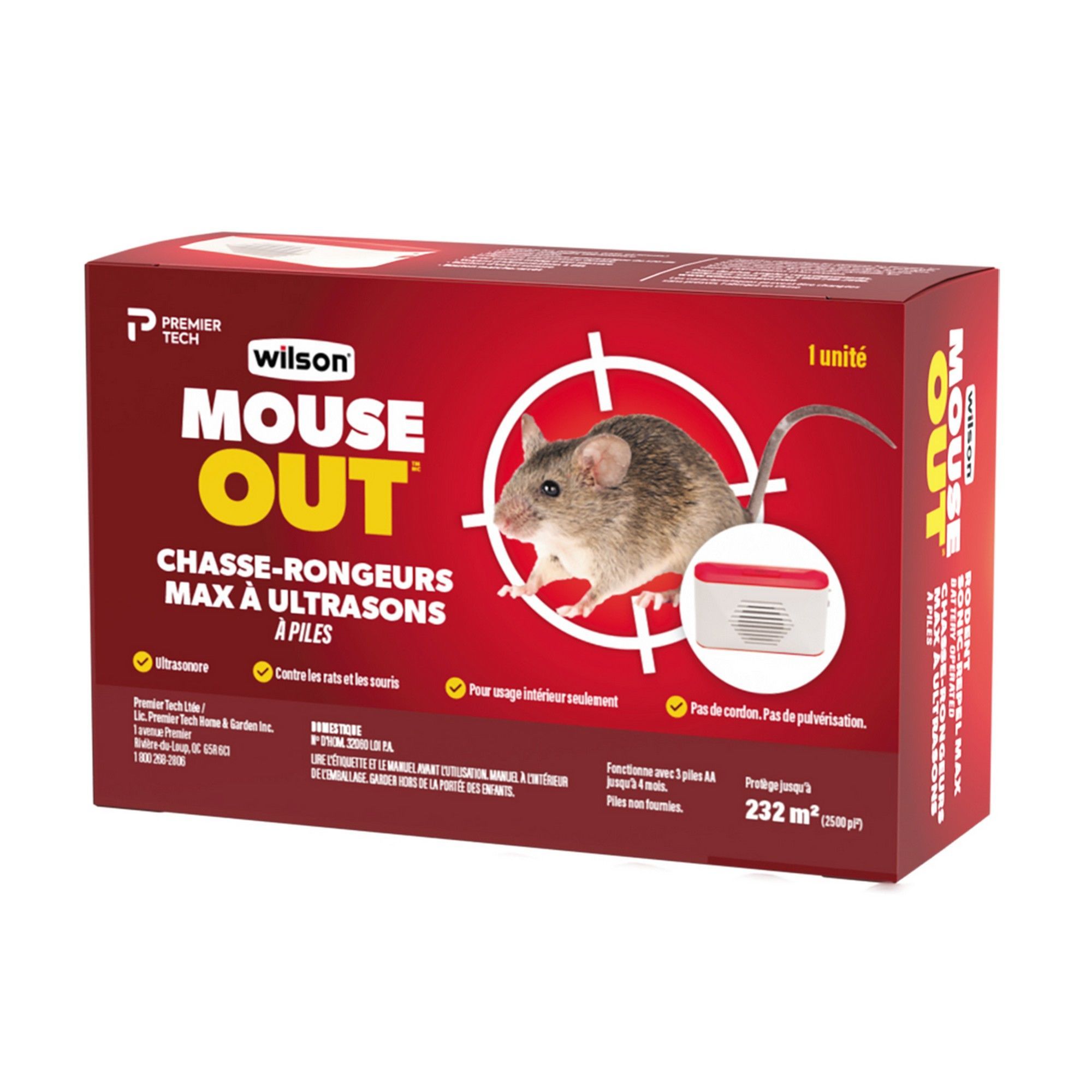 Repousse rongeurs electronique sonore ultrason repulsif souris rat fouine  blatte puce anti martre