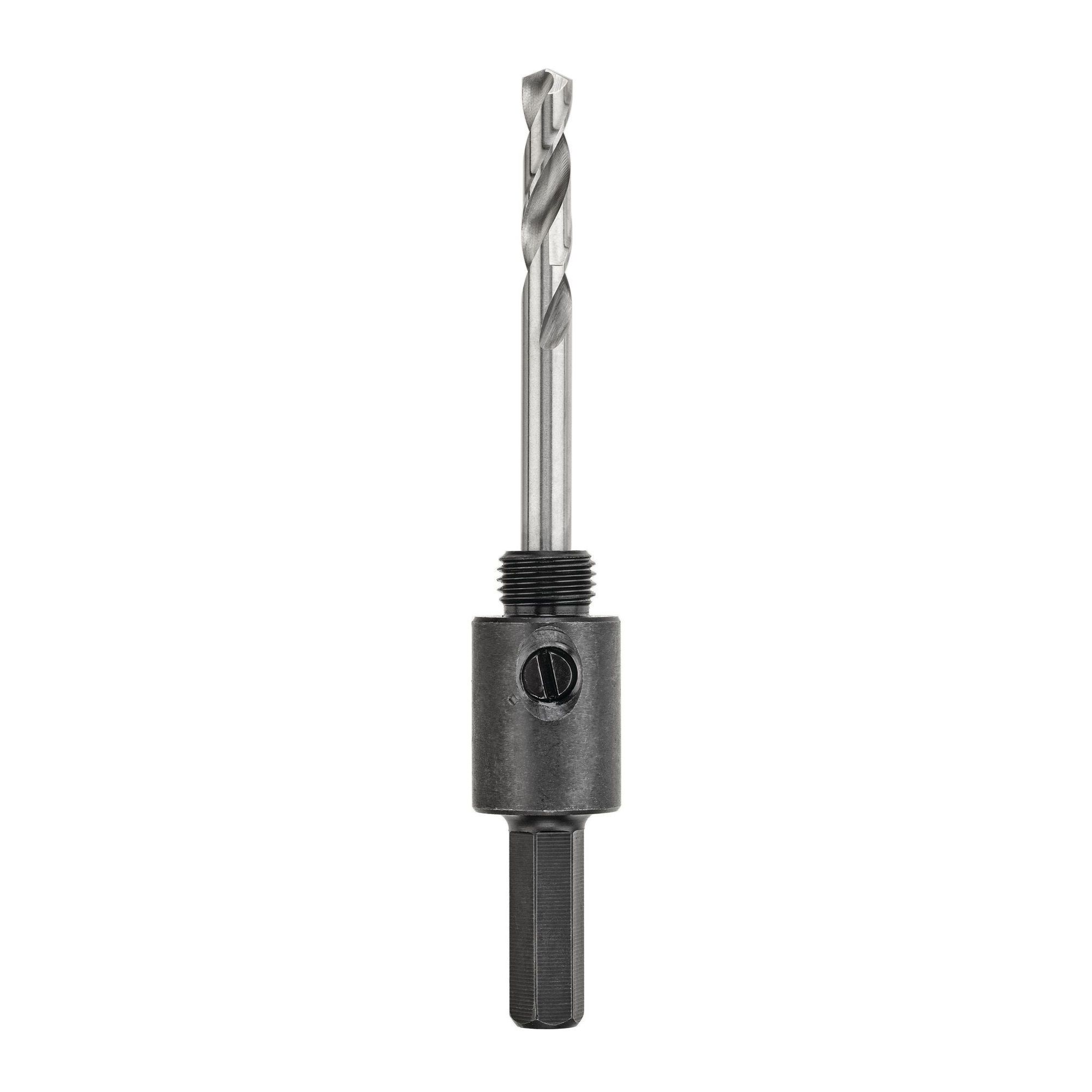 Hole saw arbor drill outlet bit