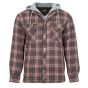 Shirt Padded Work - Grey-Red - XXX-Large