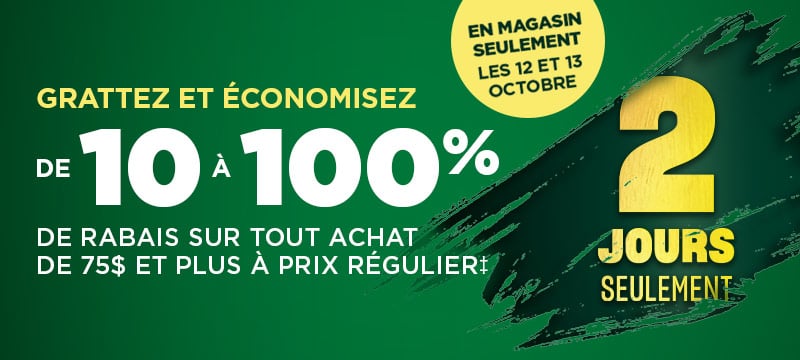 Grattez et économisez