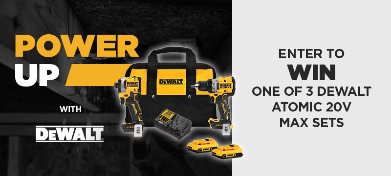 Win one of 3 Dewalt Atomic 20V MAX sets with BMR