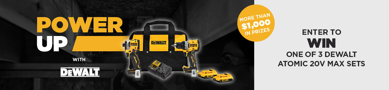 Win one of 3 Dewalt Atomic 20V MAX sets with BMR