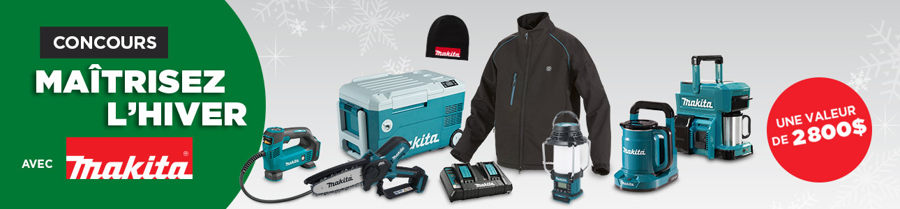 Concours Maîtrisez l'hiver avec Makita - Inscription au concours