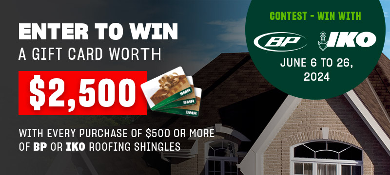 $2,500 in gift card Contest - Roofing