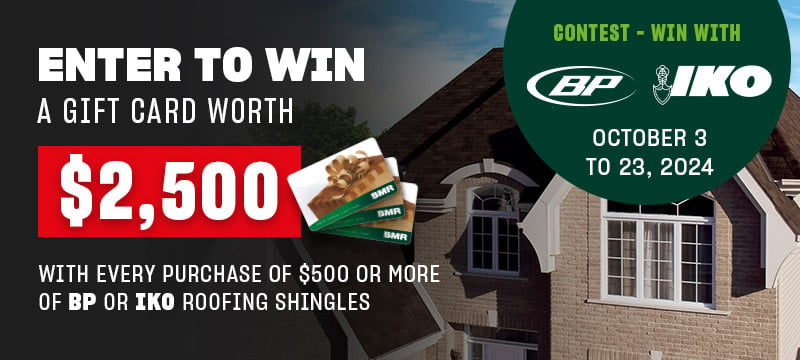 $2,500 in gift card Contest - Roofing