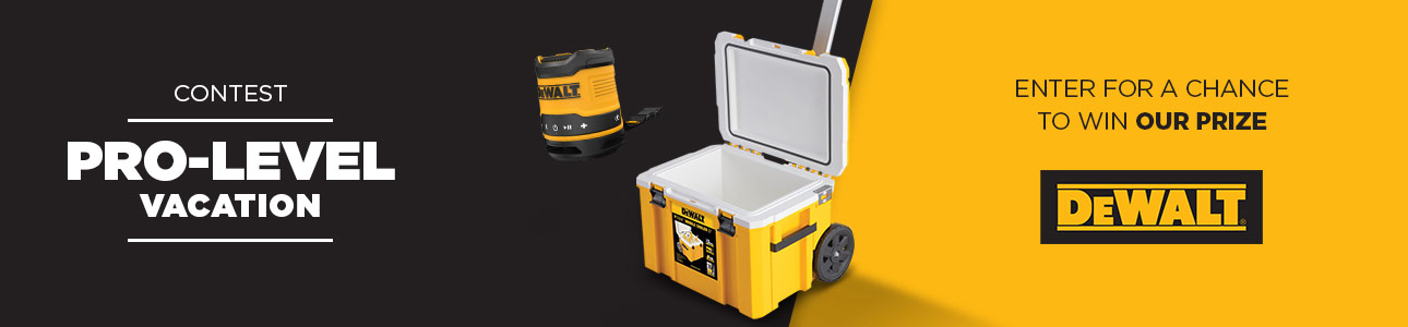 Vacation Contest - Win our Dewalt gift set