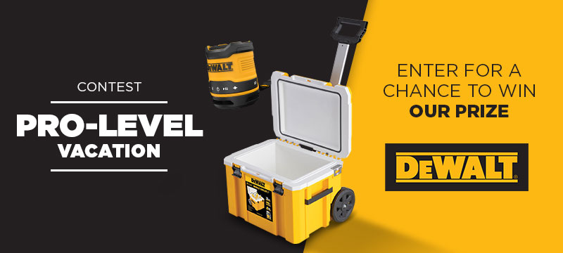 Vacation Contest - Win our Dewalt gift set