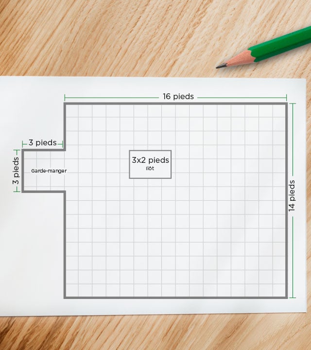 Schéma - Comment calculer la surface à couvrir d'un plancher