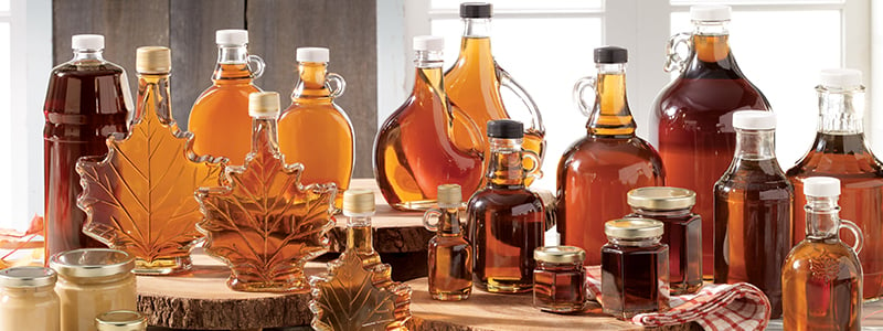 Bottles, jar and jugs to preserve maple syrup - BMR